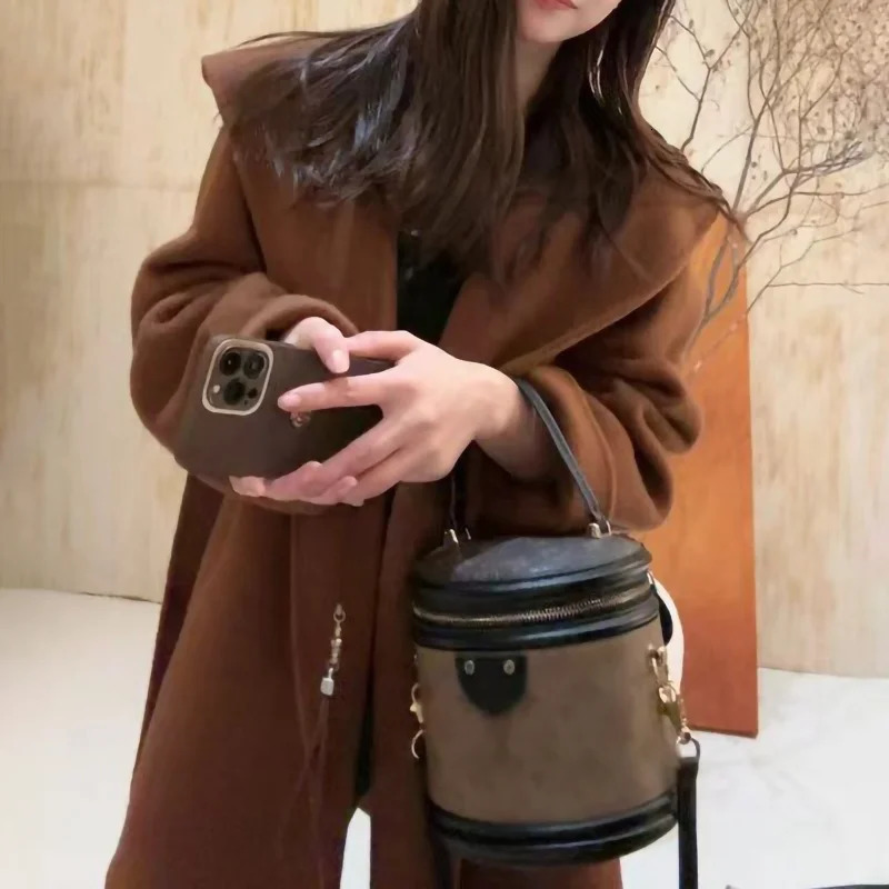 Autumn Winter Real Wool Coat Soft Medium Length Hooded Women Fashion Belted Loose 241018