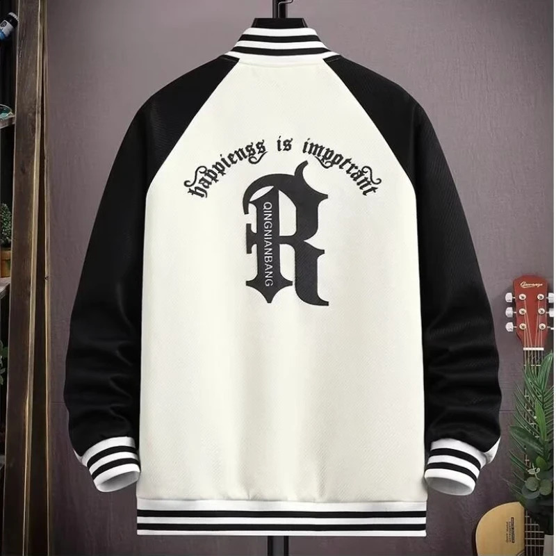 M6XL oversized Jacket Suit Mens Fashion Casual Tracksuits Outdoor Fitness Jogging Sets Sports zipper Sweatshirt Pants 241017