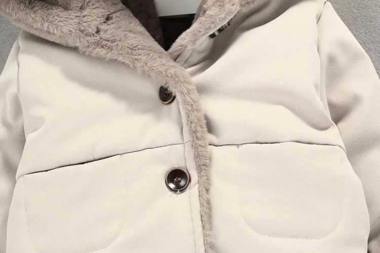OLEKID Autumn Winter Baby Wool Jacket Cartoon Hoodie with Velvet Baby Coat Newborn Baby Clothing Kindergarten Park M241018