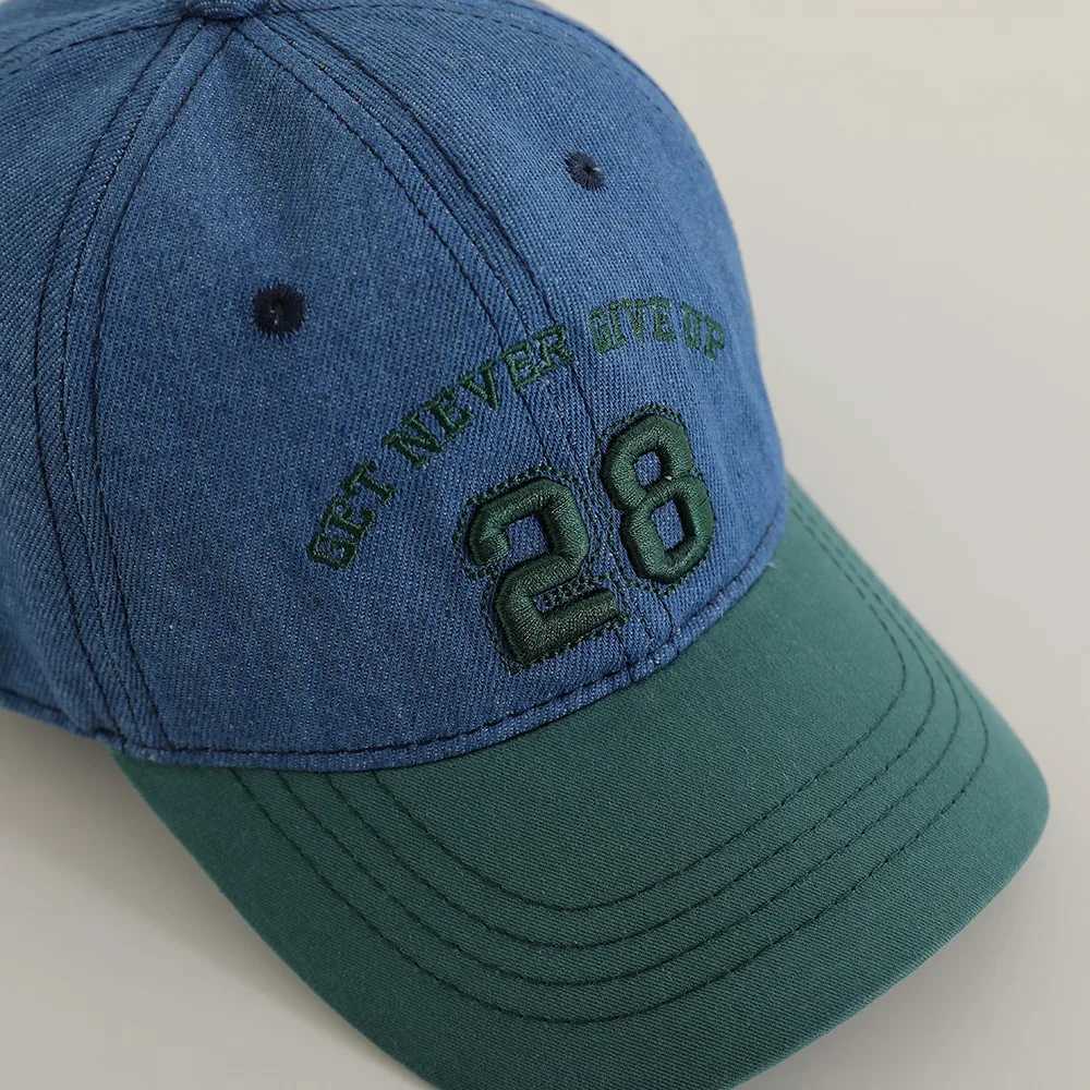 2024 New Embroidery Letter Denim Baseball Hat For Boy Girl Fashion Children Peaked Hats Cotton Baby Sun Caps Kids Sunscreen Cap LX241018