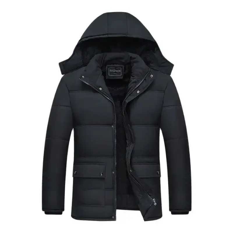 Parka Men Coats 2021 Winter Jacket Men Thicken Hooded Waterproof Outwear Warm Coat Casual Mens Jackets Overcoat Fur Thicking LX241018