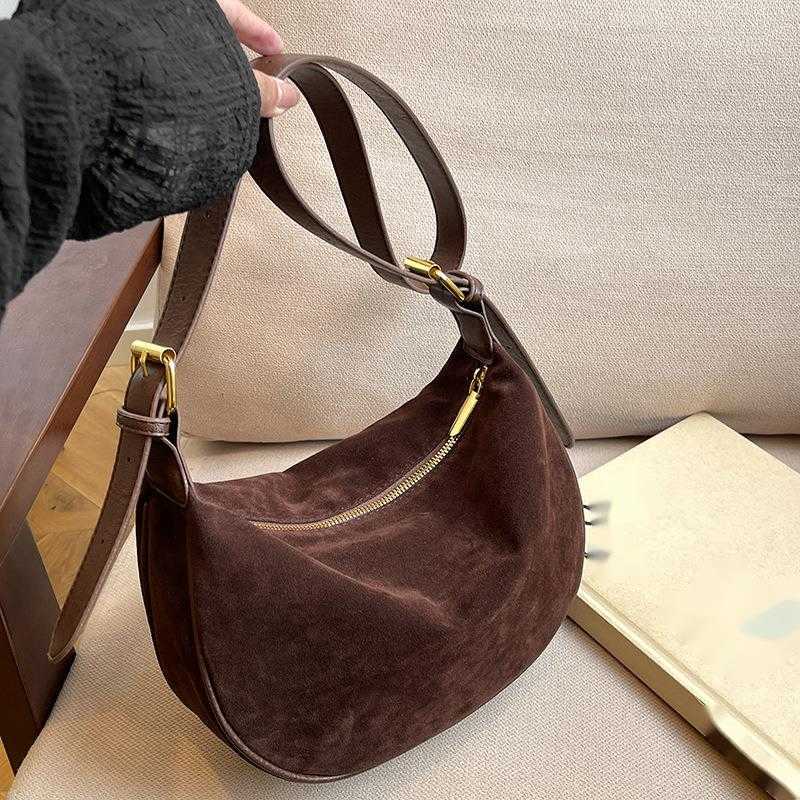 CMM Texture Suede Bag for Women Autumn and Winter New Fashion Trend Shoulder Bag Casual Crossbody Dumpling Bag