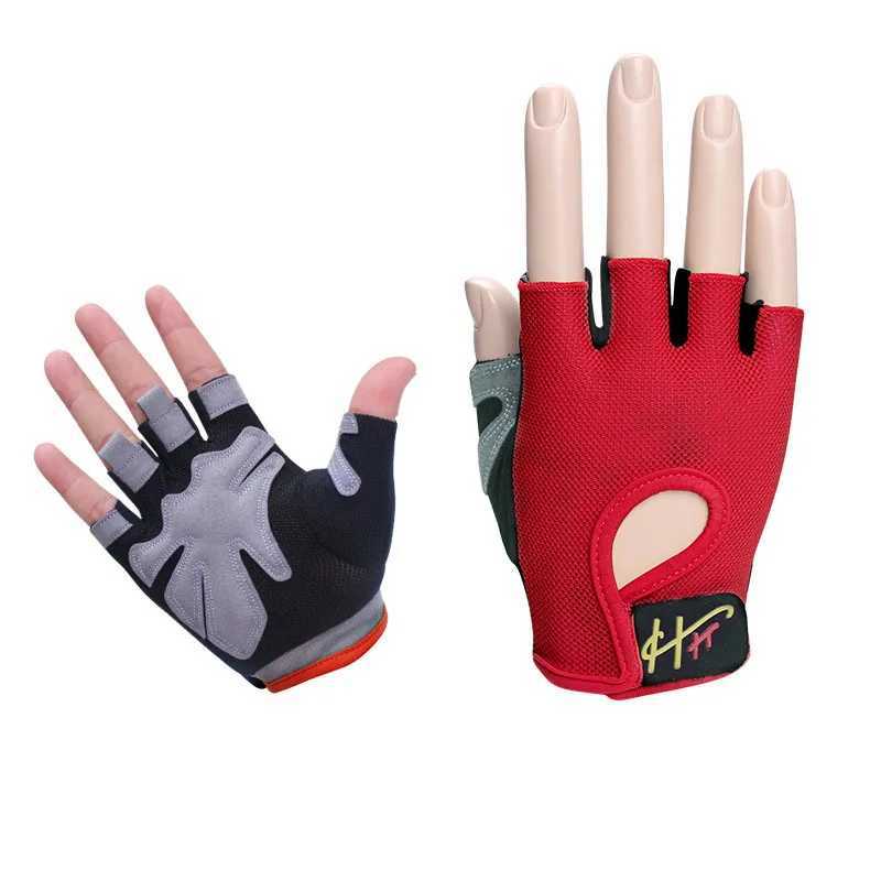 1 pair of lightweight half finger sports gloves multifunctional fitness gym weightlifting training driving glovesW241018