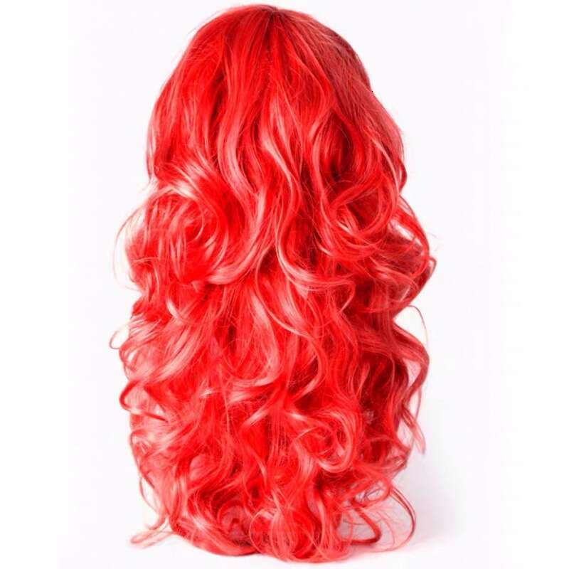 Colorful Cover Tiktok Live Broadcast KTV Big Curl Party Funny Long Wave Wig Props