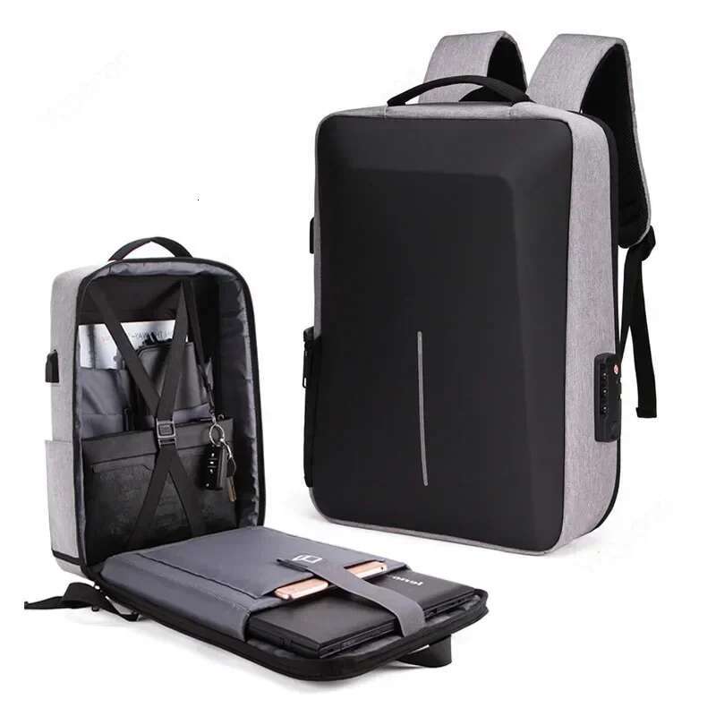 Anti-Theft Waterproof School Backpac With USB Charging Travel Laptop Bag Hard Shell Computer Backpack 17 Inch