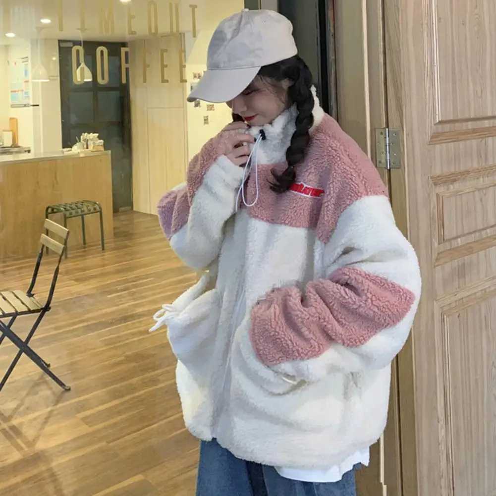 Winter Clothes Women Jackets for Women Lambwool Coat Korean Fashion New In Loose OverSize Thick Parkas Long Sleeve Top CoatsX241018