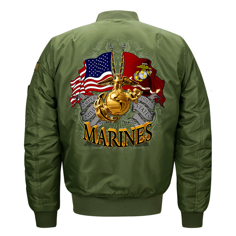 New Military Marines Men's Jacket Spring Man Outerwear Ma-1 Aviator Pilot Air Bomber Jackes Oversize S-7Xl 8Xl
