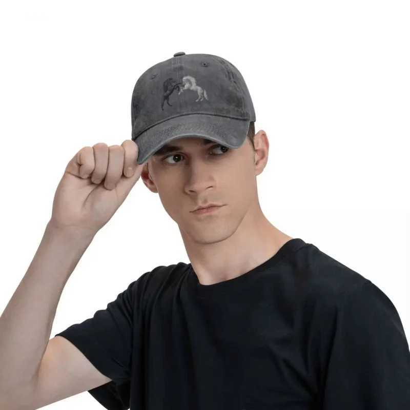 Casual Baseball Cap Men Hats Women Visor Protection Snapback Horse Animal CapsX241018