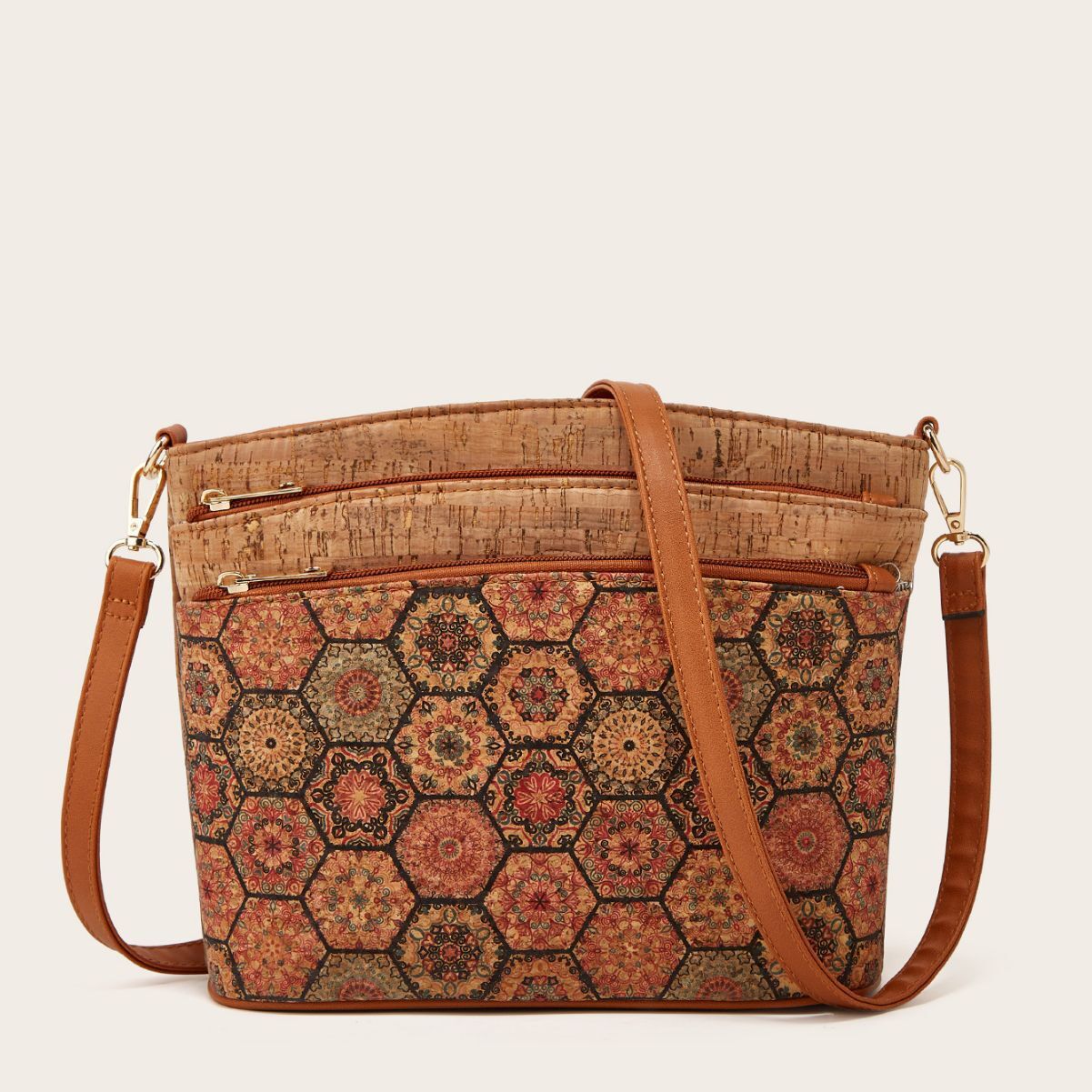 New casual and fashionable women's ethnic style single shoulder crossbody personalized leisure tree leather bag #36 ddmymoon