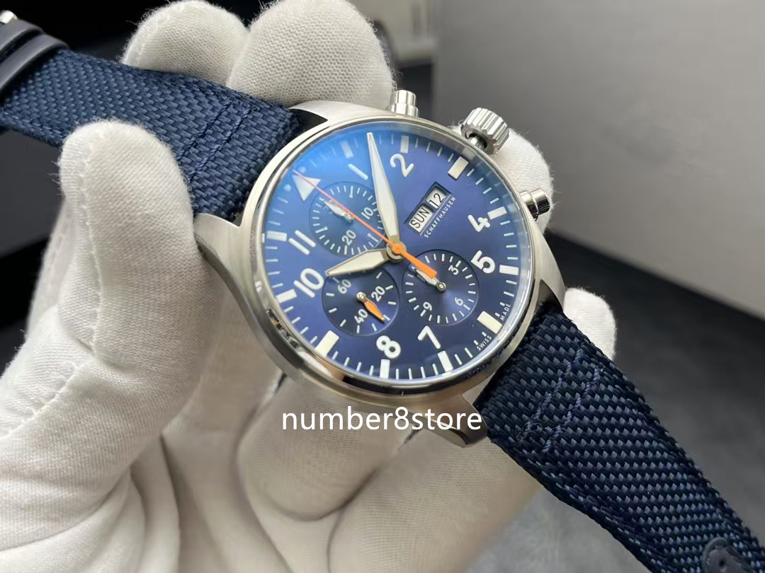 378001 Chronograph Mens Watch 69385 Automatic Mechanical 28800 vph Stainless Steel Sapphire Crystal Luxury Wristwatch Water Resistant Calfskin Strap