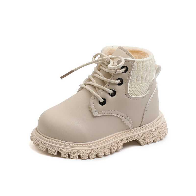 Boots Autumn and WinterToddlers Girls Shoes Kids Warm Plush Thick Cotton Boys and Girls Snow Boots Little Children Fashion Short Boots H241018