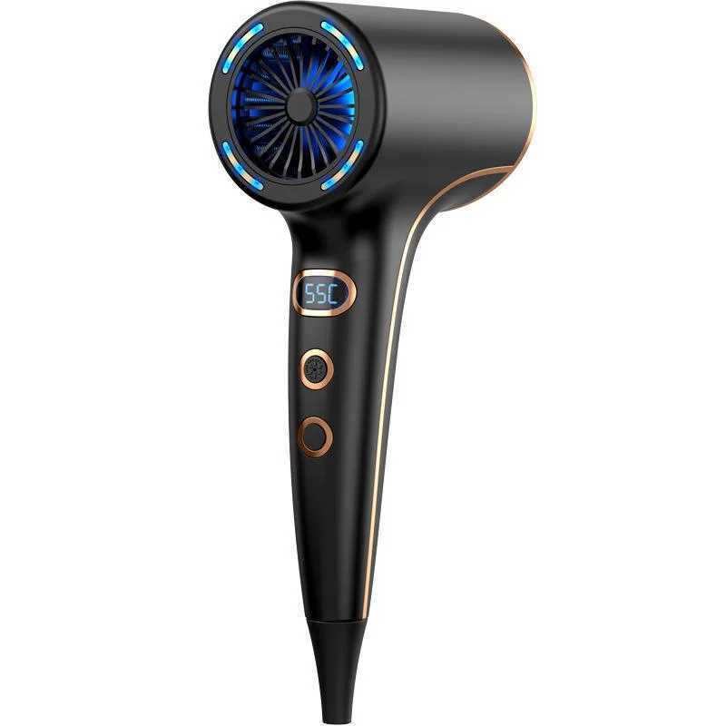 Hair dryer LED digital display household high-power hair dryer hot cold cycle constant temperature hair care hair dryer W241018