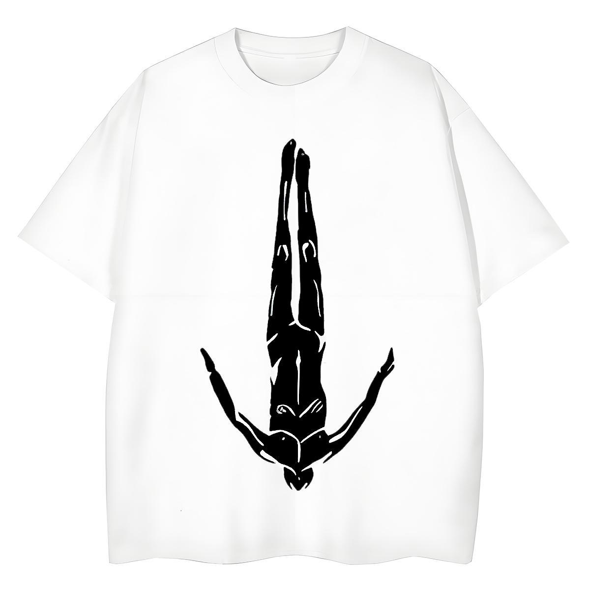 Classic Womens T Shirts 230g 100% Cotton Breathable Soft Outdoor character Lady T shirt Nice Cartoon Print Tees