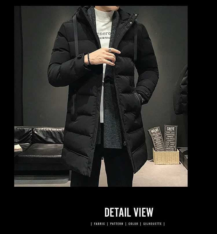 Men Long Down Jackets Winter Coats Chaquetas Hooded Casual Winter Parkas High Quality Male Green Warm Parkas Coats Size 8XL LX241018