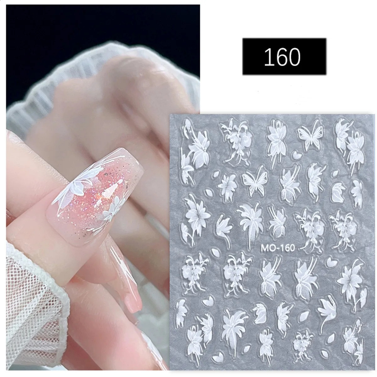30 sheet DP-020 Nail Stickers Nail Art Professional Decoration Manicure DIY Accessories 241017
