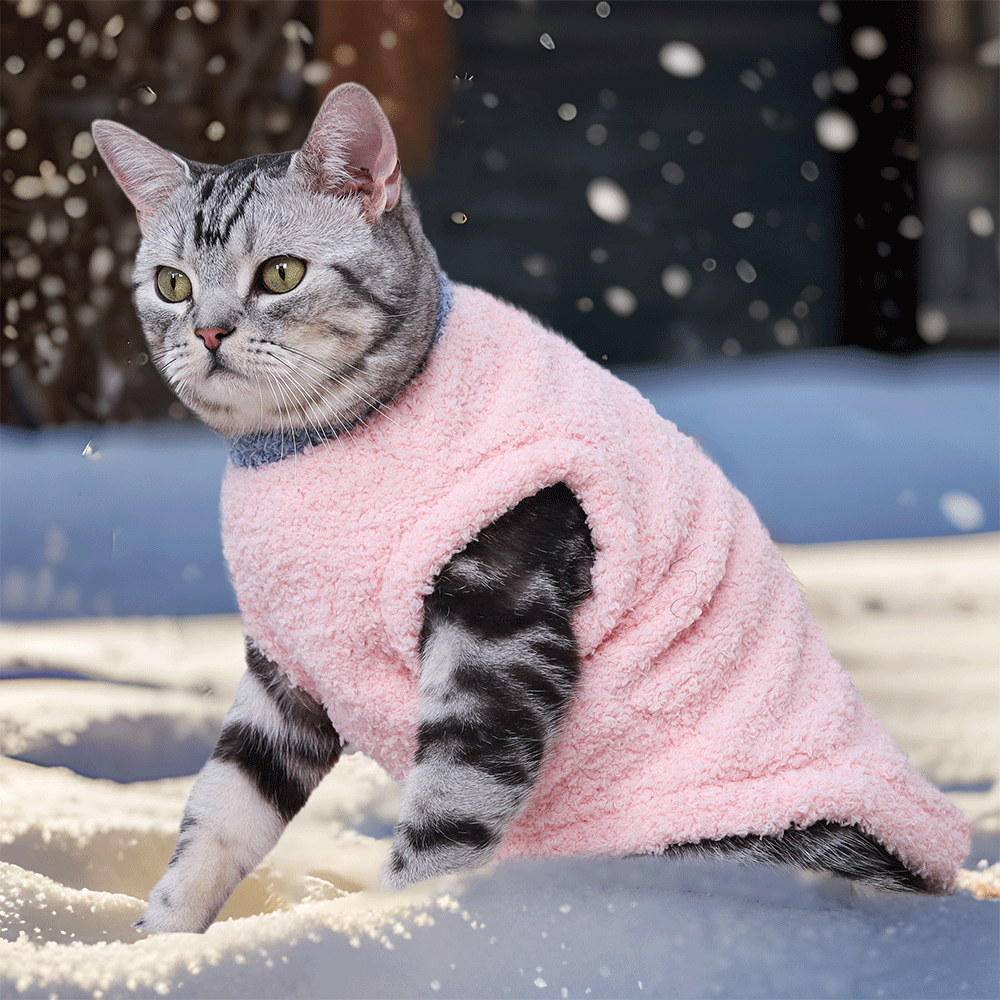 Cross border new fleece pet clothes with fleece added in autumn and winter, vest style, winter pet dog cotton clothes for warmth wholesale