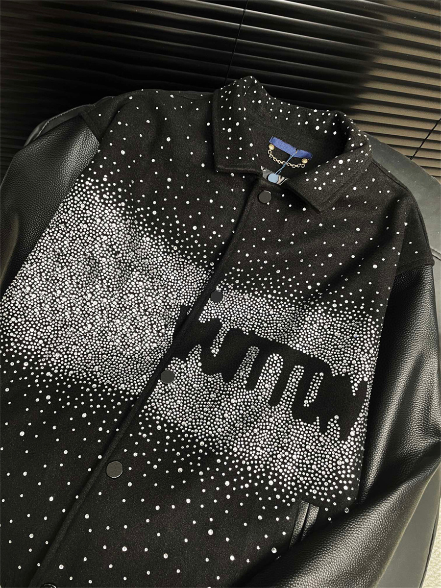 Men's Jackets Fashion Brand Mens women Jacket L Vintage Loose Long Sleeve Green Baseball Man's Hip Hop Autumn Varsity Casual warm bomber clo