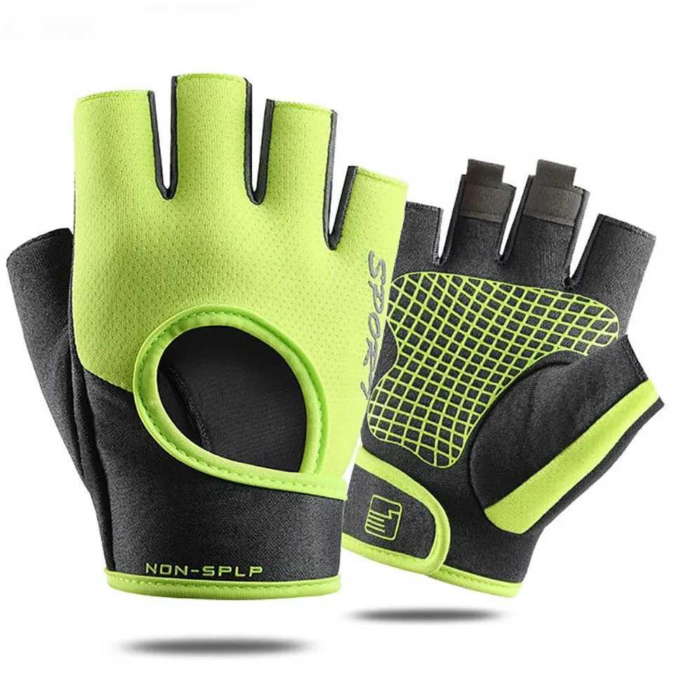 Fitn gloves half finger lightweight and breathable suitable for outdoor sports bicycles suitable for both men and womens training bicycle glovesW24101