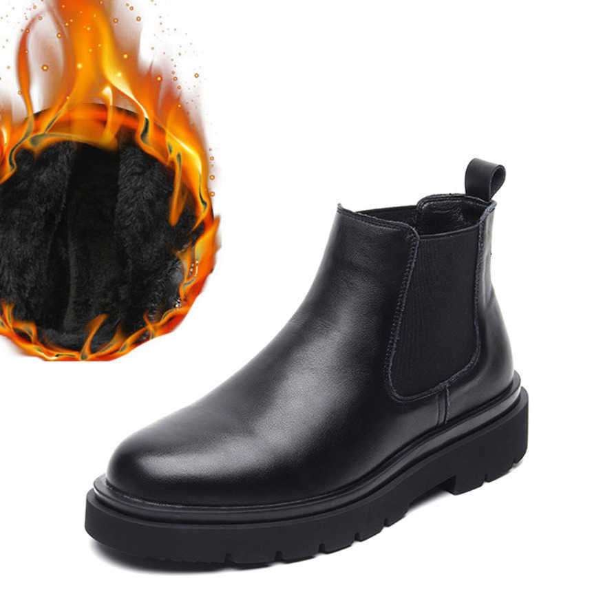 Martin Boot Chelsea Boots Mens New British Style Ankle Boots Mens Large Thick Bottom Short Boots Mens Boots Fashion Boots 240927