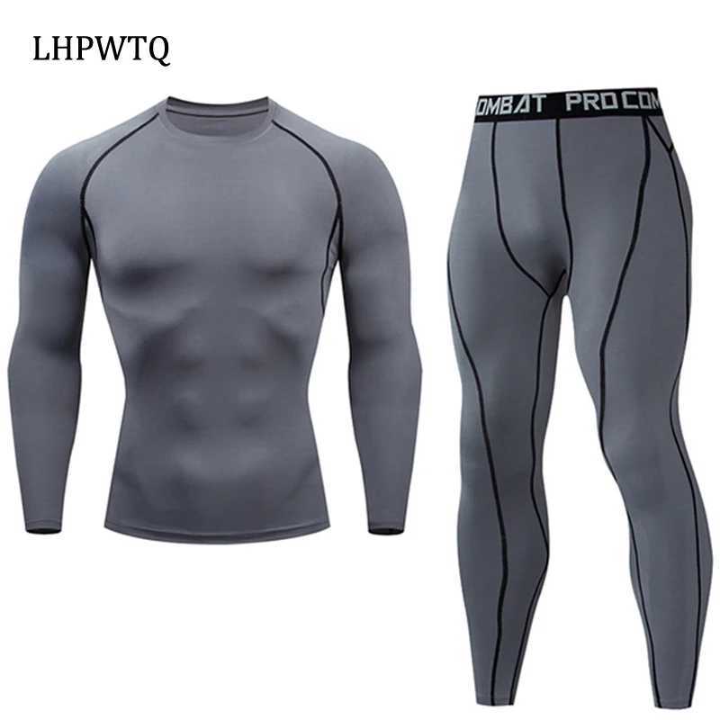 Men's Thermal Underwear New Winter Men Underwear Thermal Sets Elastic Compression Set Long Johns for Men Polartec Breathable Sports Thermo Suits 