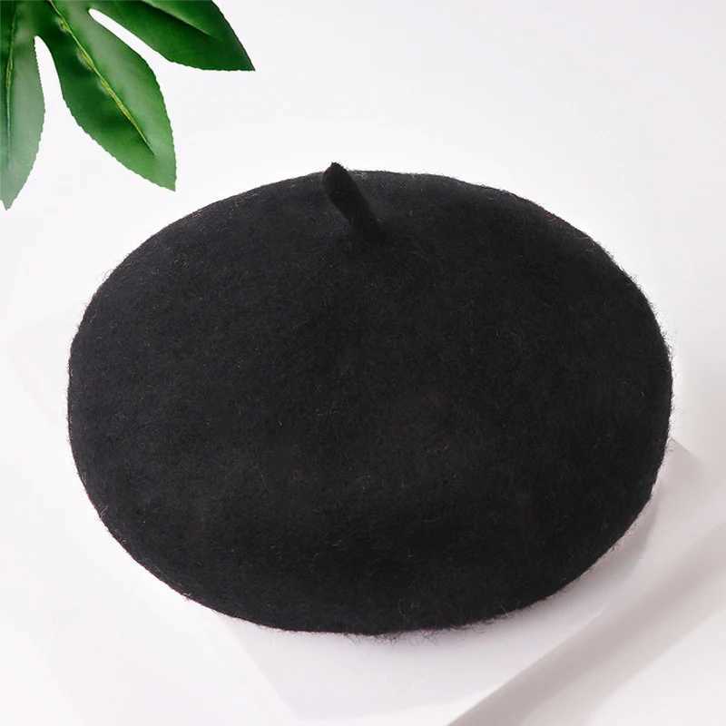 Citgeett Winter Kids Baby Girls Wool Beret Hats Winter Warm Hat Adjustable Hat LX241018