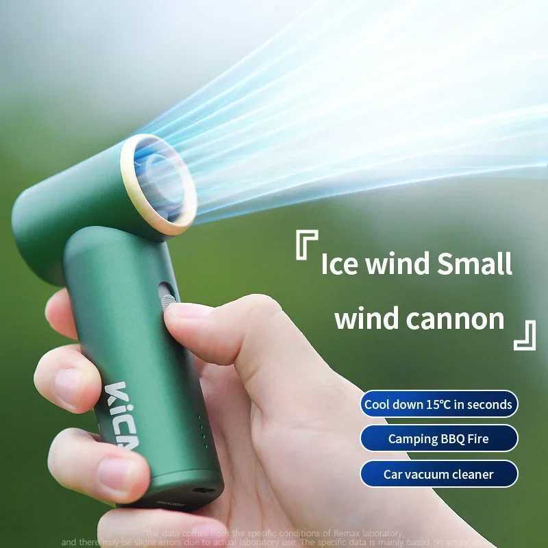 Mini Turbo Jet Fan Turbine Outdoor Jet Brushless Motor Portable Handheld Cooling Appliance Blower Kica USB Recharge Hair DryerXJ241017