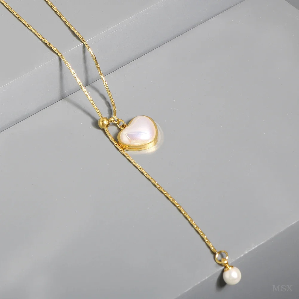 Stainless steel creative chain necklace 241018
