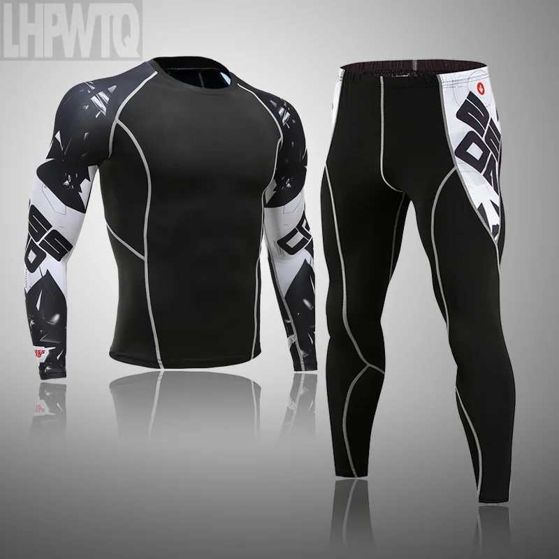 Men's Thermal Underwear winter Top quality Long Johns clothing Mens thermal underwear men underwear sets compression training underwear men cloth