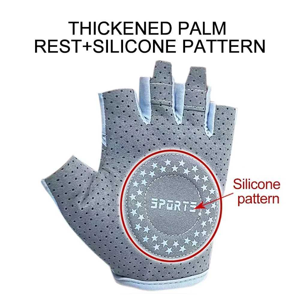 1 pair of outdoor exercise gloves male and female weightlifting gloves cycling gym training breathingW241018