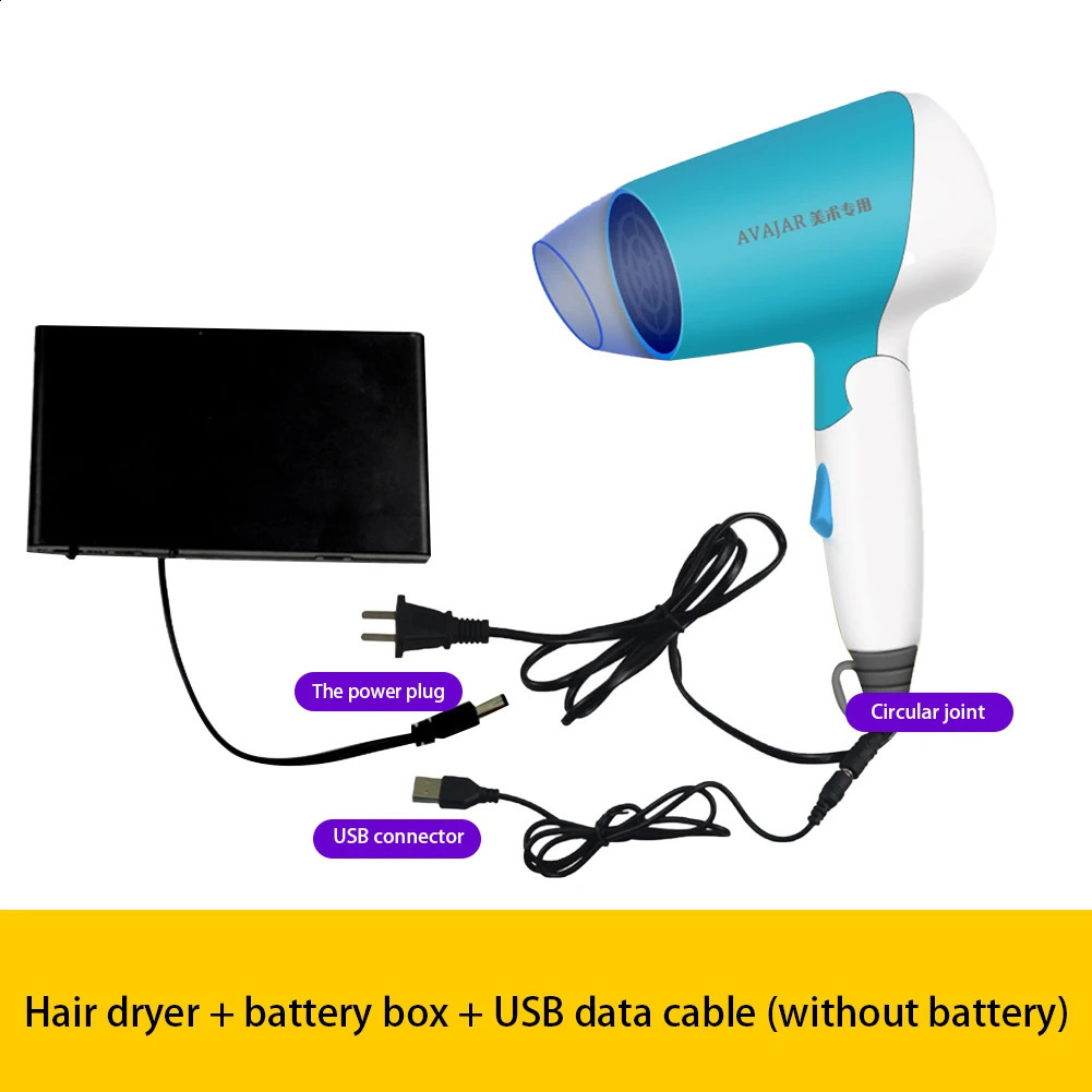 Strong Power Barber Salon Styling Tools Professional Hair Strong Wind Salon Dryer Electric Blower Wireless USB Hair Dryer 241017