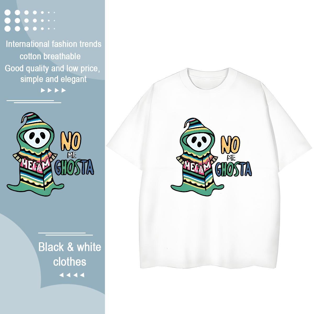 Custom T-Shirts for Women 230g 100% Cotton Crew Neck Sports Street Wear skull Tshirt for Man Woman 5A Graphic Tees Shirts