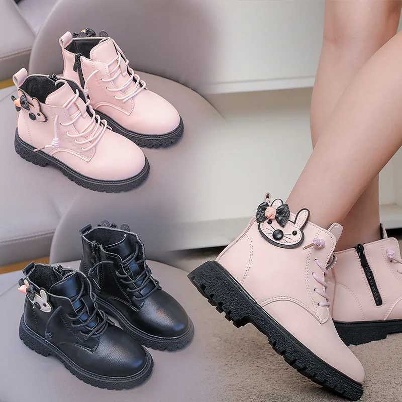 Boots Girls boots childrens short boots soft soled ankle boots princess boots childrens shoes girls winter shoes girls Botas Mujer Tenis H241018