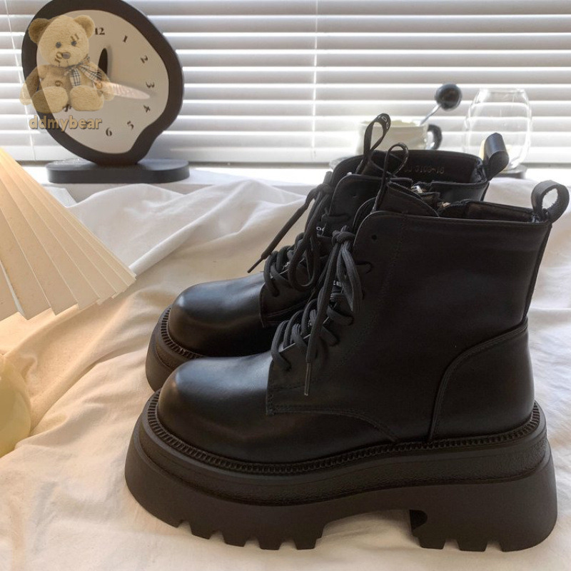 Ddmybear PU Lined Boots, Short Rubber Fashion Boots Chinese Brand Shoes F1023-46.5