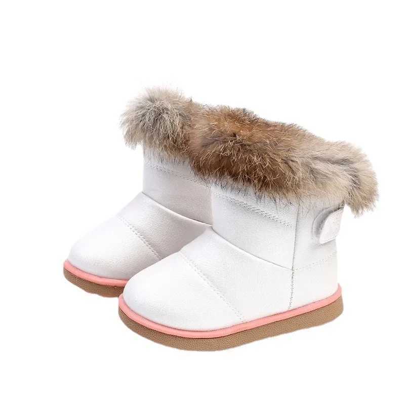 Boots Childrens snow boots soft soled thick snow cotton boots winter shoes girls ankle boots childrens shoes Zapatos Ni a Botas H241018