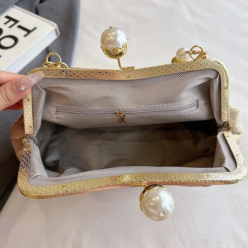 Evening Bags Red Wedding Purse Fashion Party Clutch Bag For Women Designer Lace Handbag Brand Shell Clip Crossbody Small