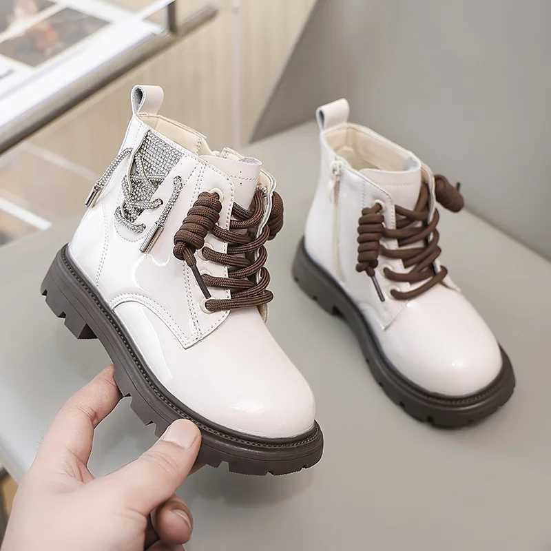 Boots Swt velvet warm baby girl autumn/winter crystal zipper casual soft childrens boots round toe square Hl children Zapatos Mujer H241018