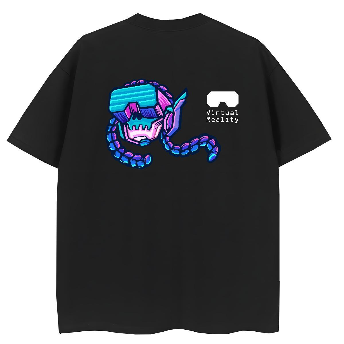 New Women T Shirts 100% Cotton 230g Crew Neck Daily Wear skull Women Tees Soft White Plus Size Tops