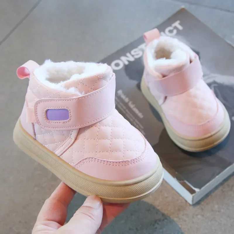 Boots Winter childrens snow boots plush warm baby shoes toddler shoes baby cotton shoes H241018
