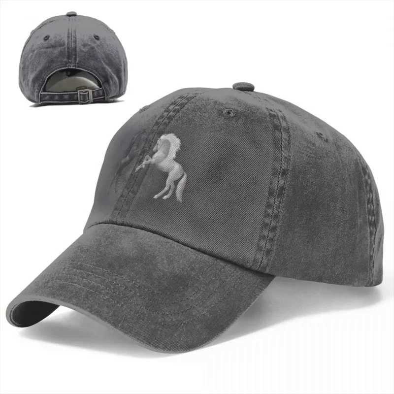 Casual Baseball Cap Men Hats Women Visor Protection Snapback Horse Animal CapsX241018