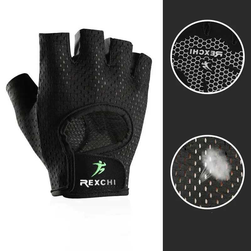 Profound Fitn Gloves Anti slip Yoga Exercise Half Finger Mens Strength Enhancement Hand Protection Bicycle StudioW241018