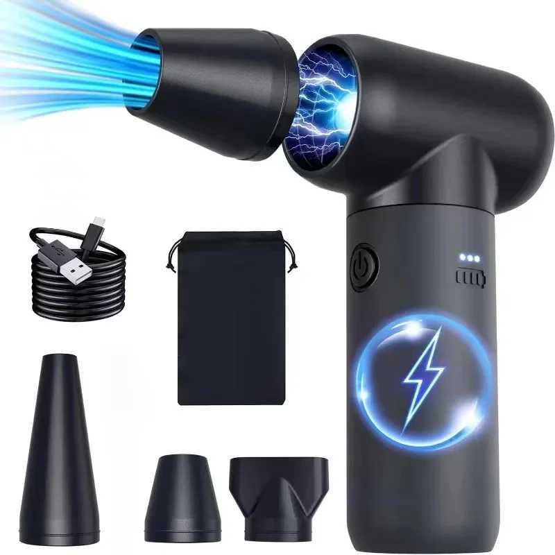 Wireless hair dryer with 180000RPM and a wind speed of 50m/s is used for cleaning car keyboards and computers. It is a high-performance electric hair 
