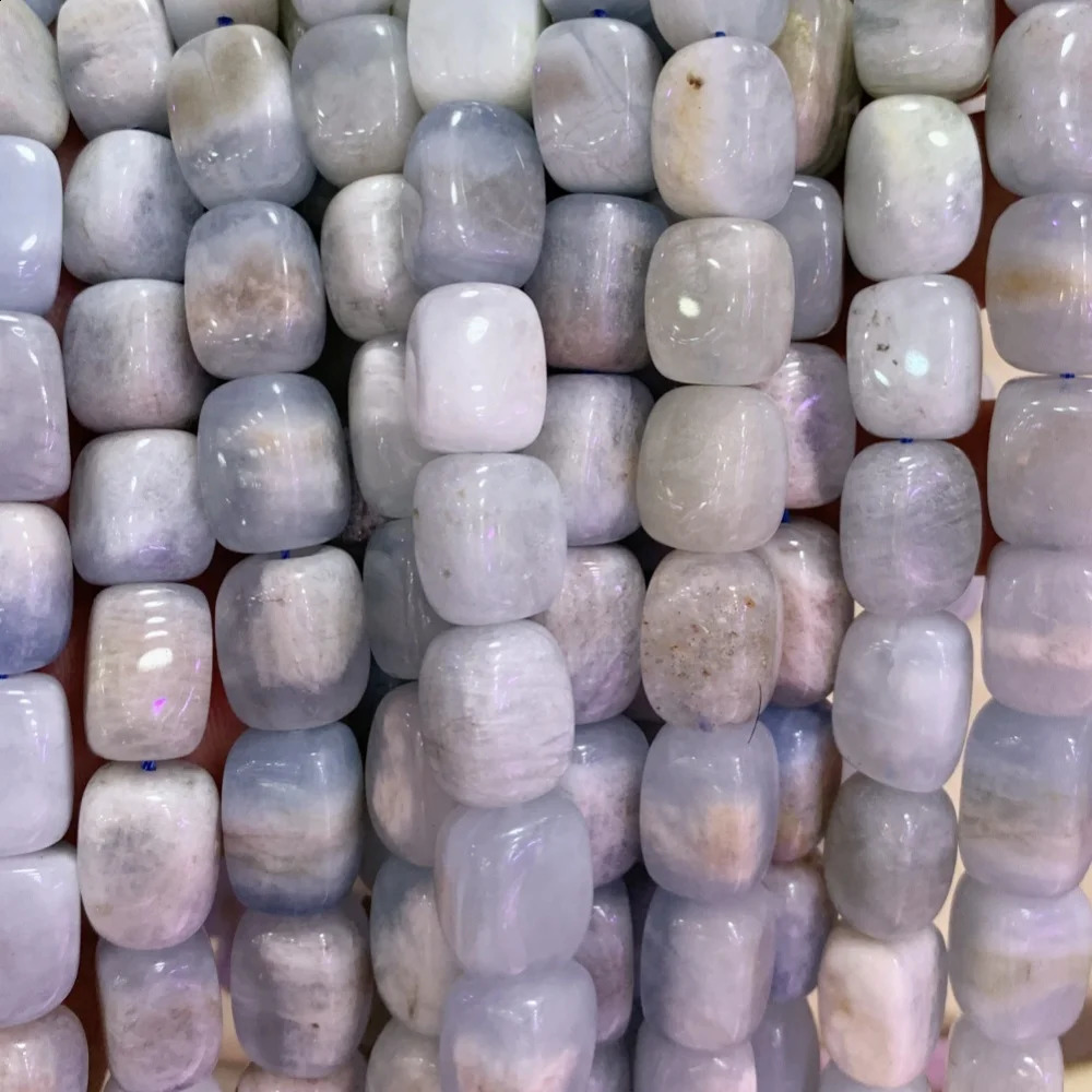 Natural aquamarine 10x15mm ruby pine bead DIY bracelet necklace jewelry making stone bead accessories wholesale 241017