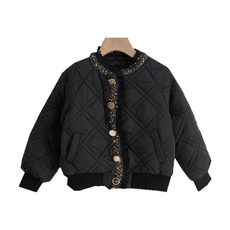Womens outerwear winter cotton windproof jacket luxurious warm and thick youth jacket snow jacket childrens clothing M241018