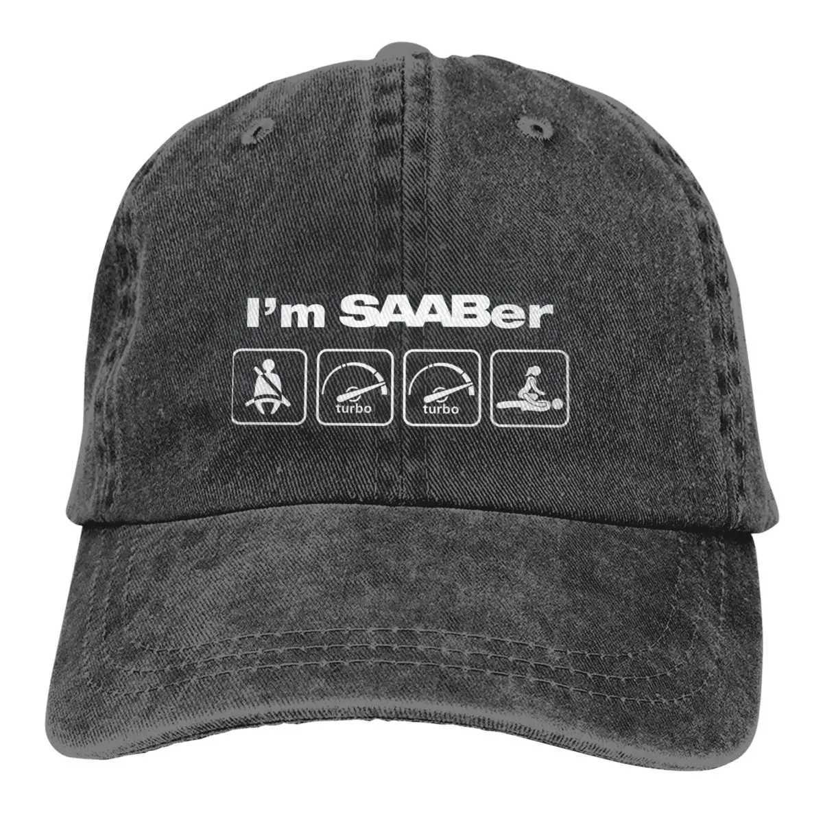 Summer Cap Sun Visor I Am SAABer Hip Hop Caps SAAB Cowboy Hat Peaked HatsX241018