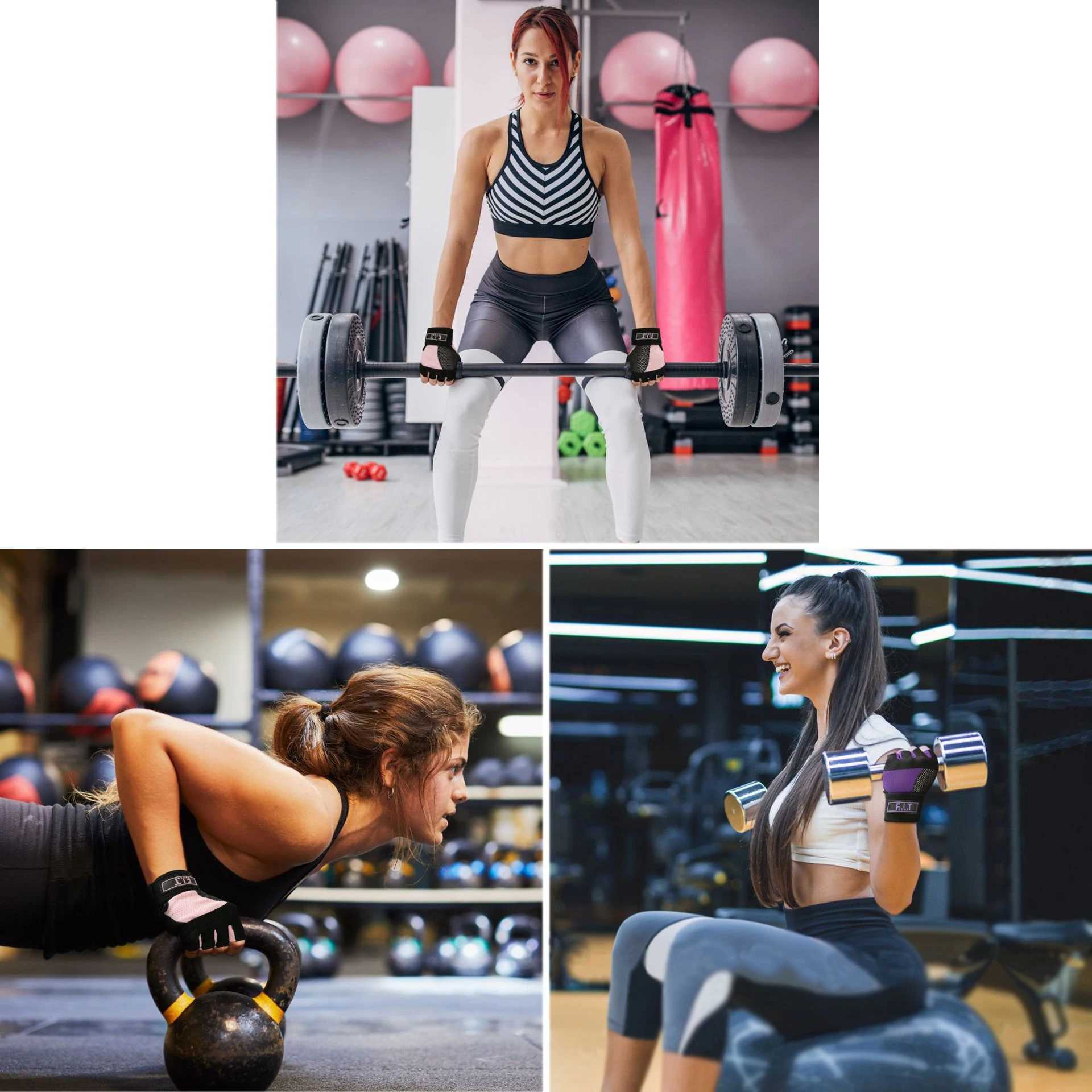 1 pair of weightlifting gloves yoga gloves womens fitness and cycling glovesW241018