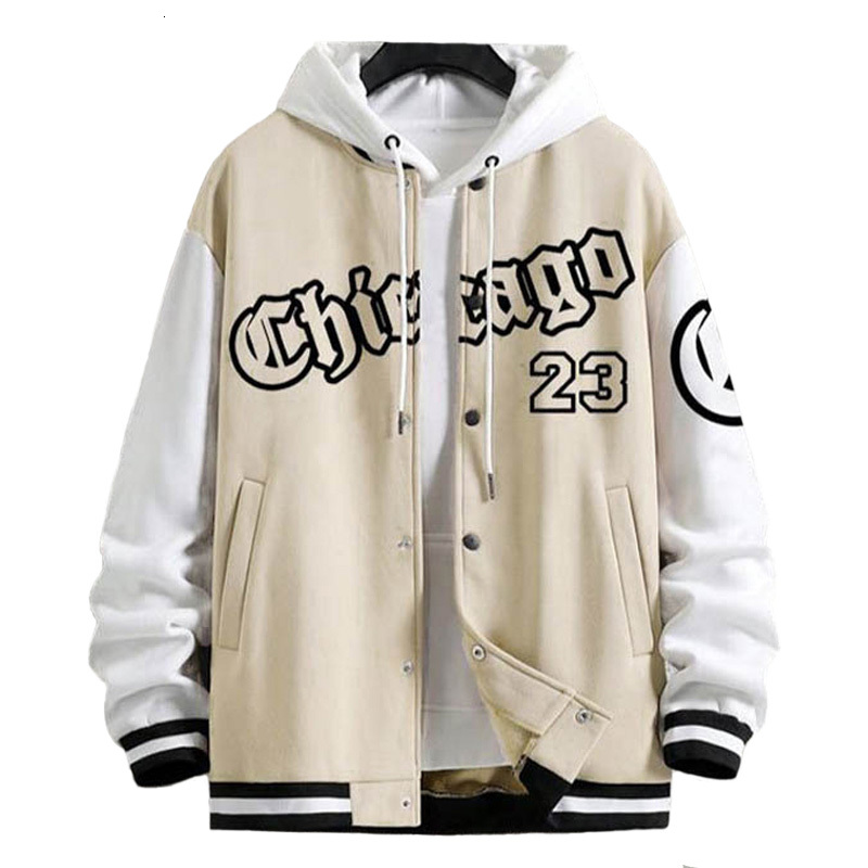 Autumn Coat Letter Printed Golf Wear Men Baseball Jacket Spring Casual Long Sleeve O-Neck Jackets Men's Coats S-Xxl