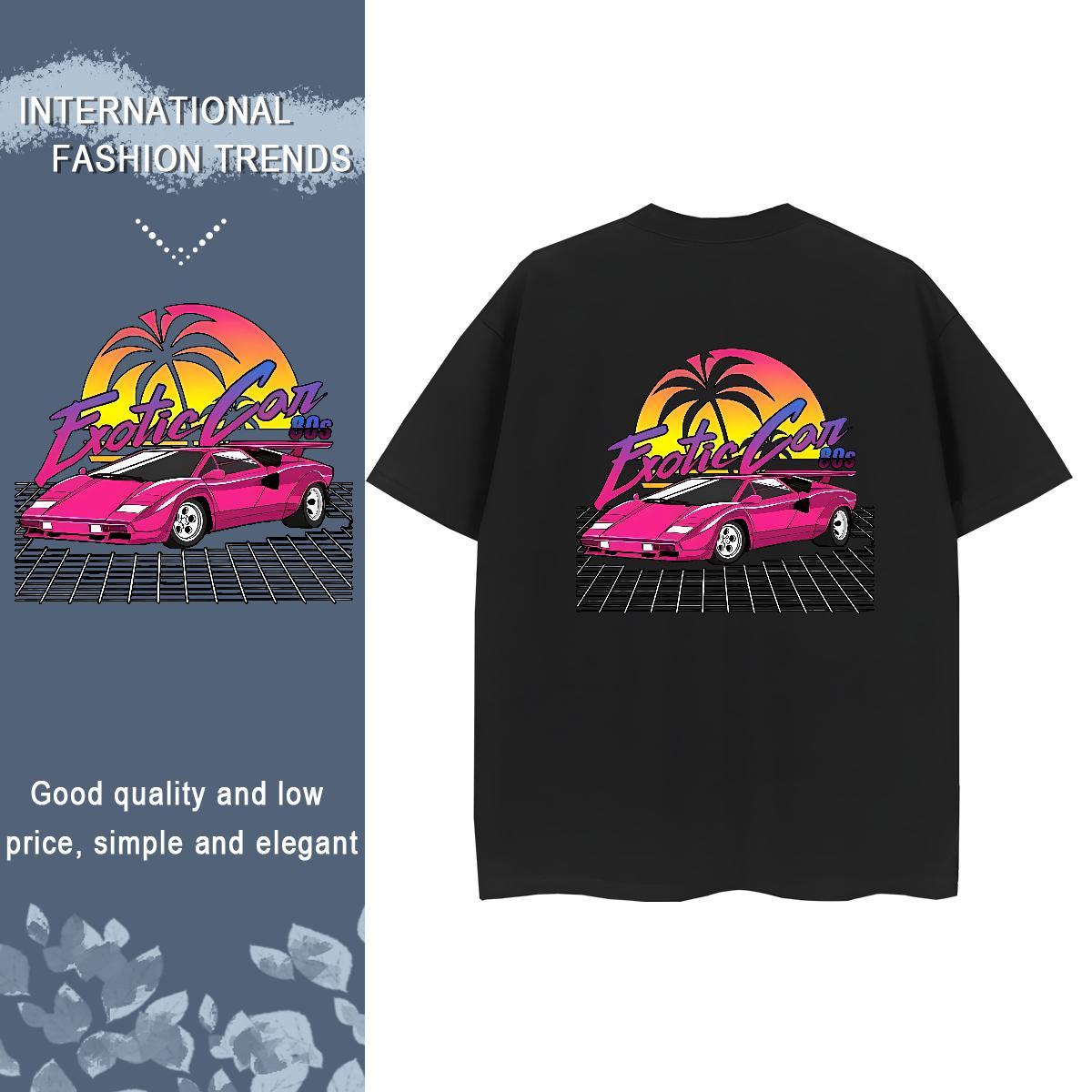 2024 Designer T-Shirts 230g 100% Cotton Breathable Crew Neck Hip Hop Street beach Women Tees Female Customized Print Top Shirts