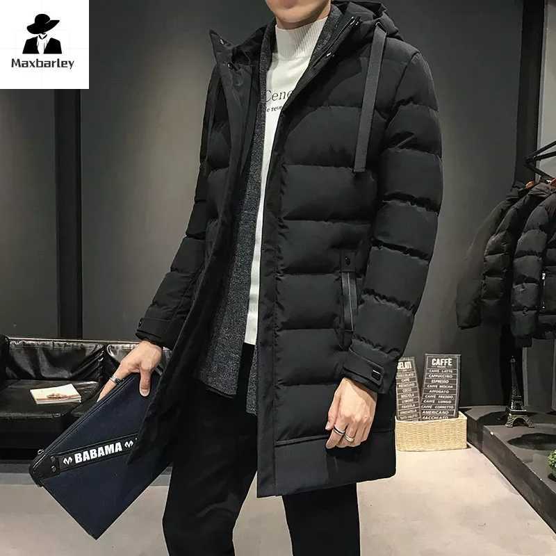 Men Long Down Jackets Winter Coats Chaquetas Hooded Casual Winter Parkas High Quality Male Green Warm Parkas Coats Size 8XL LX241018