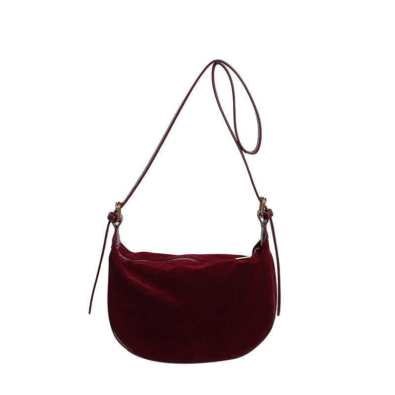 CMM Texture Suede Bag for Women Autumn and Winter New Fashion Trend Shoulder Bag Casual Crossbody Dumpling Bag