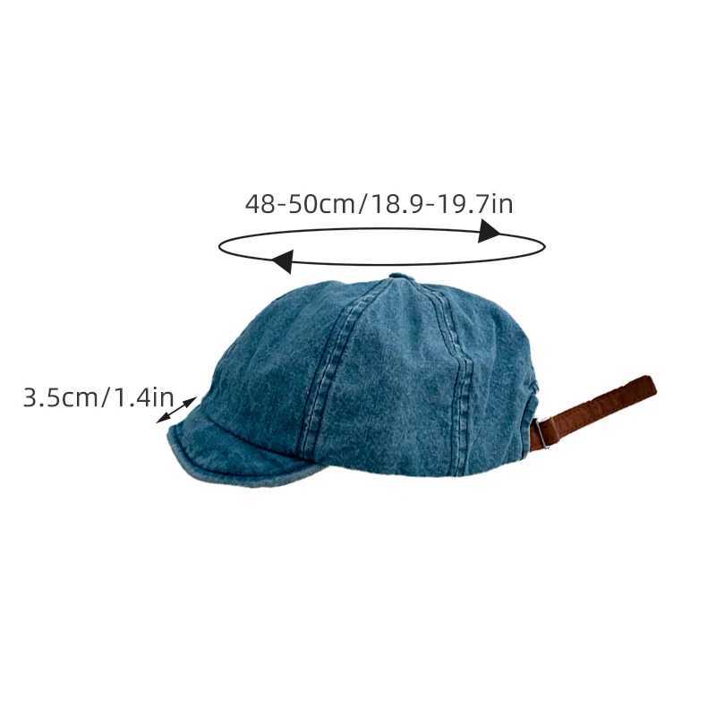 Retro Denim Baby Cap Spring Summer Adjustable Children Baseball Caps for Girls Boys Casual Sun Visor Hat LX241018